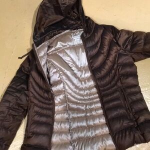 Packable down jacket size S Brown